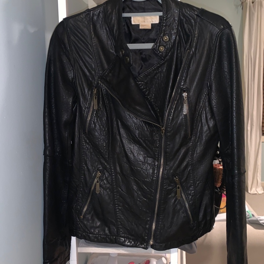 Michael Kors Black Leather Jacket